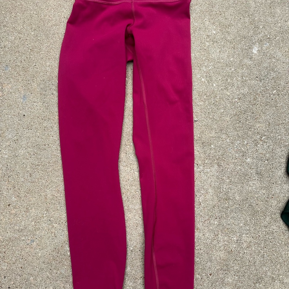 lululemon athletica Women's Red Leggings